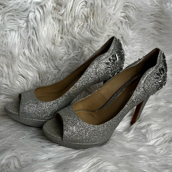 Gianni Bini Glitter Jeweled Heels - Picture 7 of 9